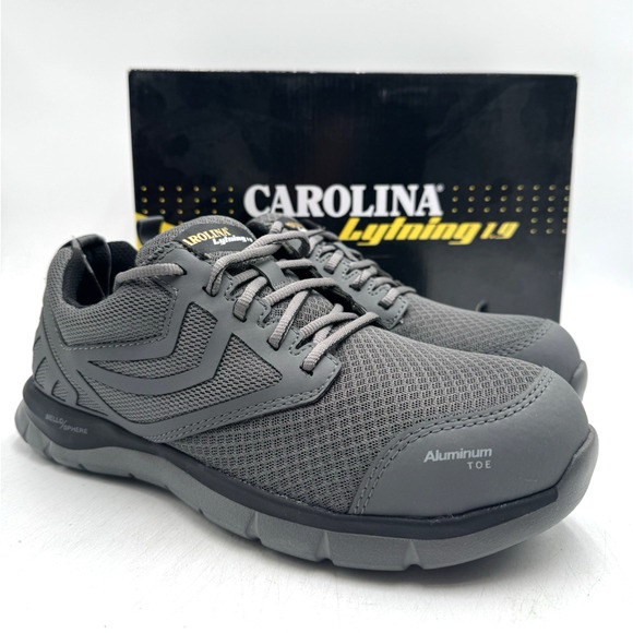 Carolina DERECHO Men's NEW Aluminum Safety Toe Grey US Size 9 Medium - Picture 1 of 11